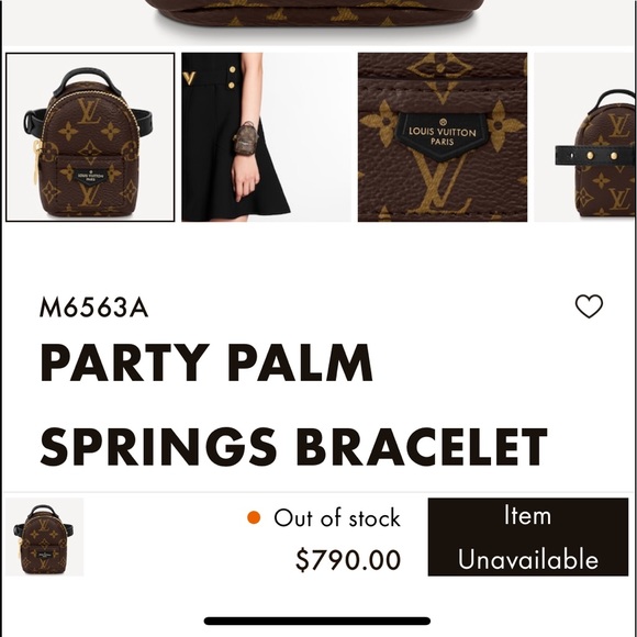 Authentic Louis Vuitton Party Palm Springs Bracelet (Authenticity Provided) - Picture 2 of 8